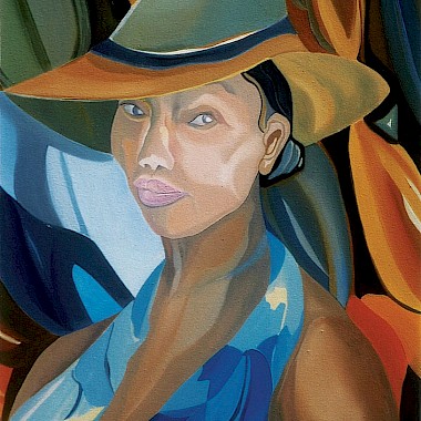 Donna con cappello
